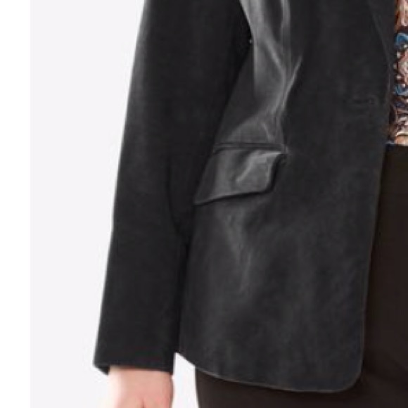 NWT Genuine leather suede blazer - Picture 5 of 5